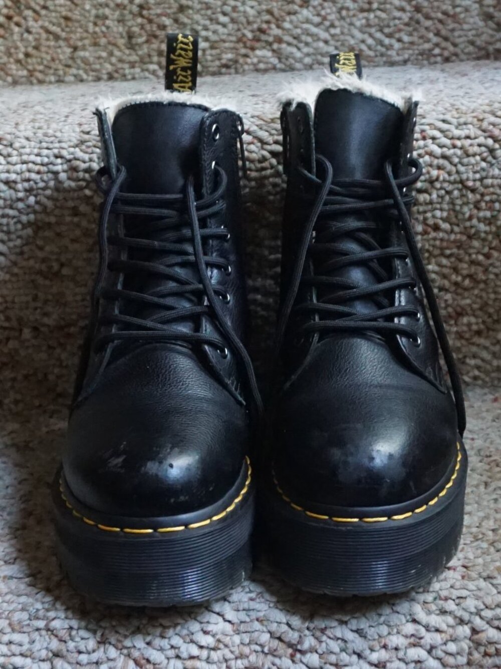 Doc Martens Jadon Faux fur lined Leather boots 7